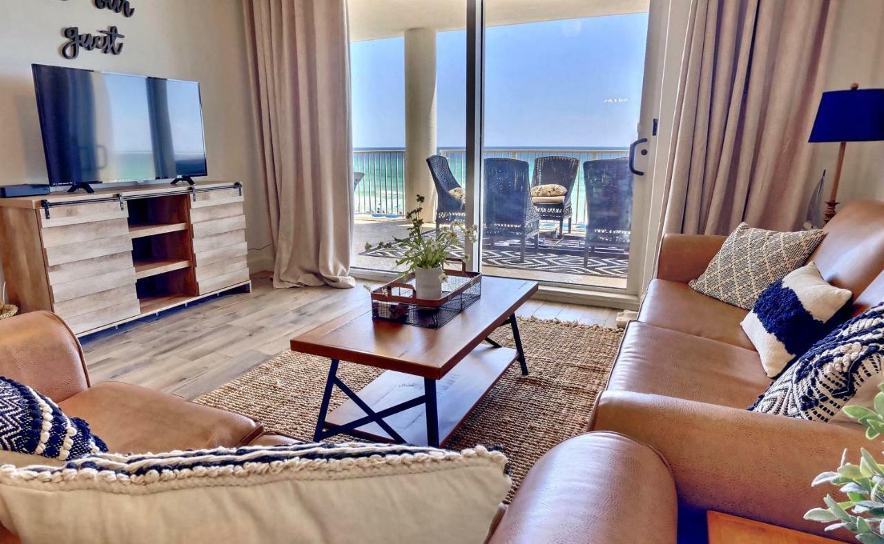 Barefoot Bliss - Beachfront Condo - Sleeps 12 Panama City Beach Exteriör bild